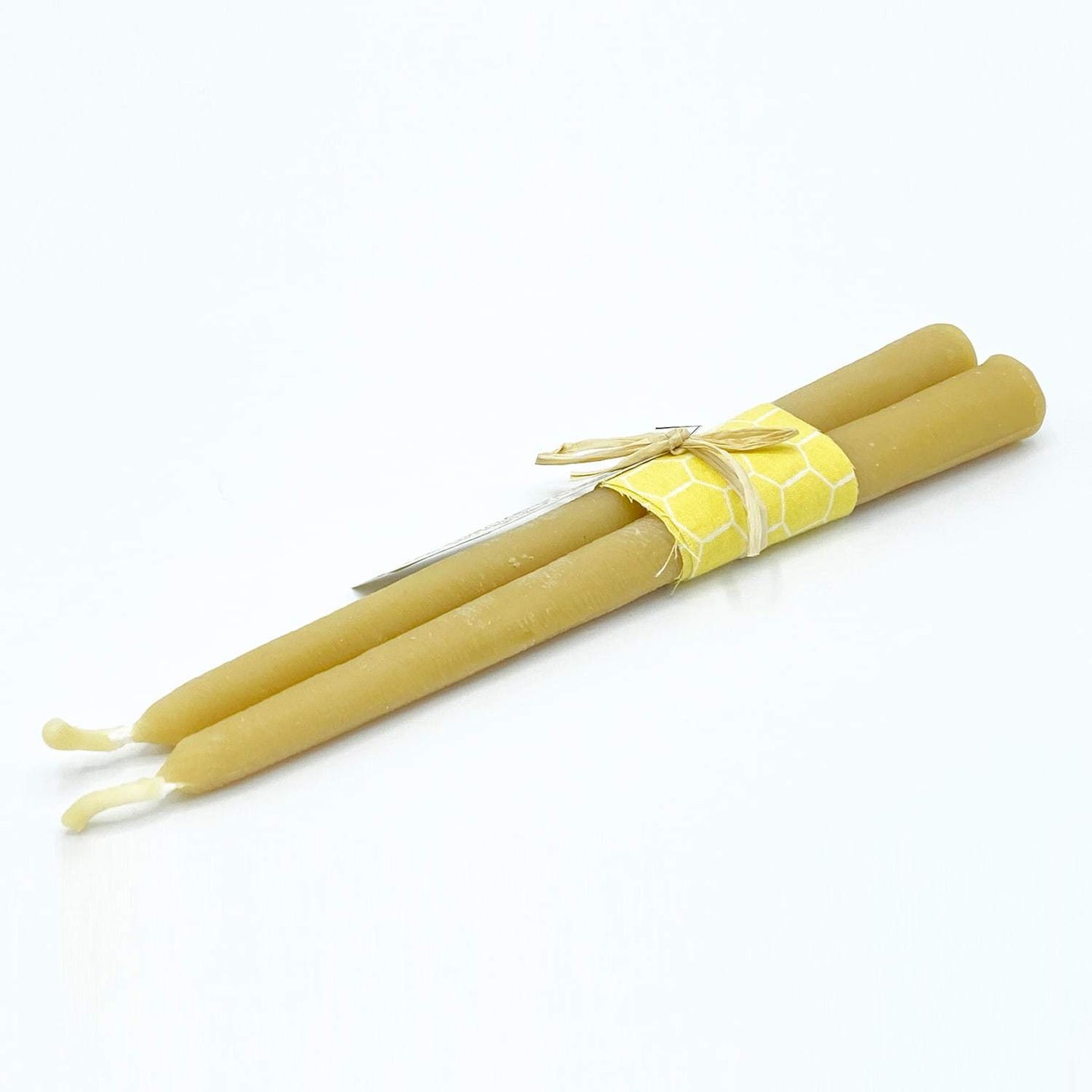 2 Beeswax Taper Candles